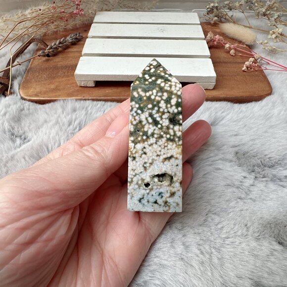 Small Ocean Jasper Tower Obelisk - Picture 5 of 6